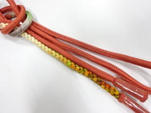 未使用品　正絹　撚り房　手組帯締め